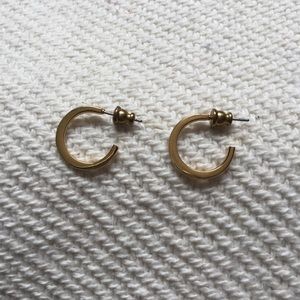Gold hoop earrings